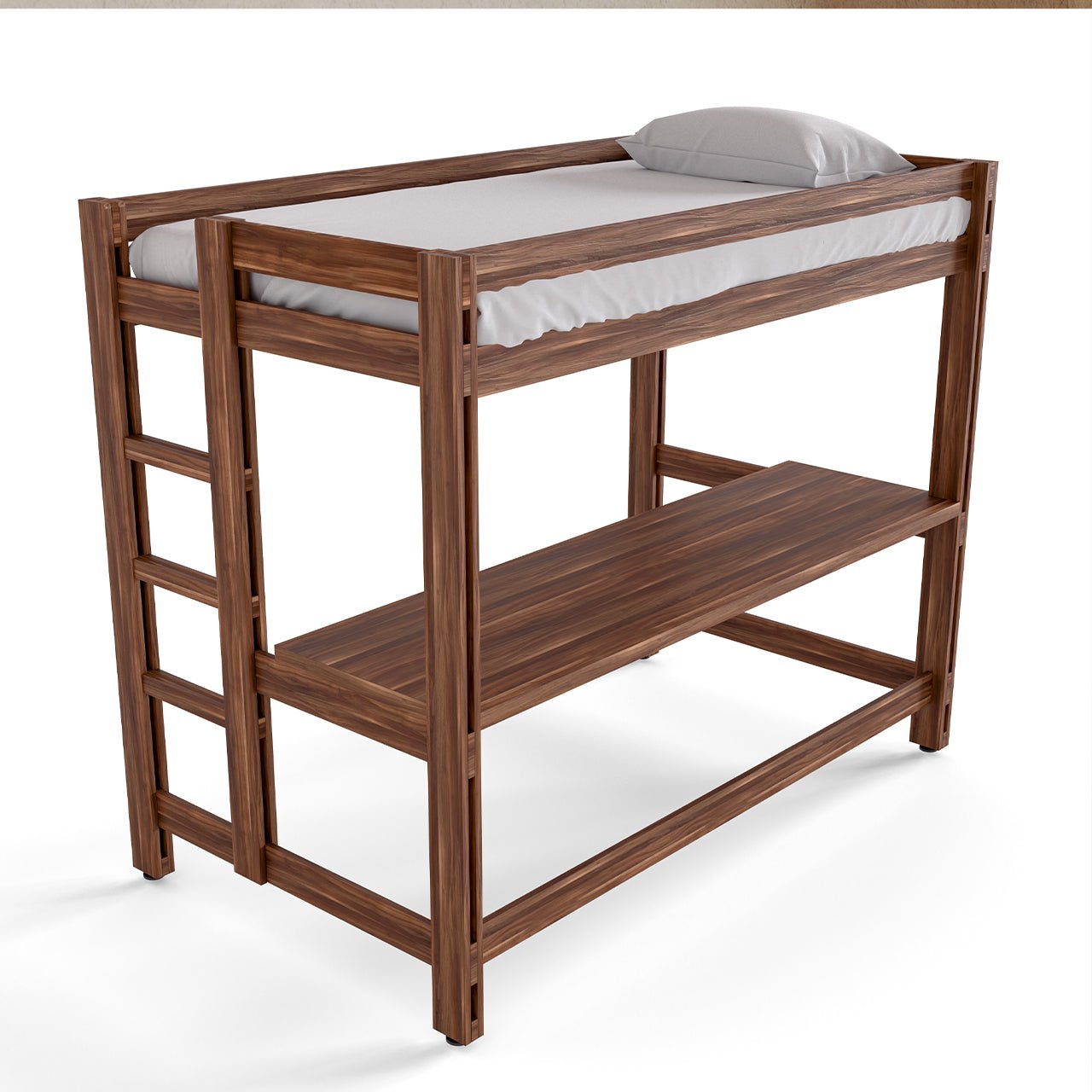 Litera con Escritorio de Parota - Literas MX