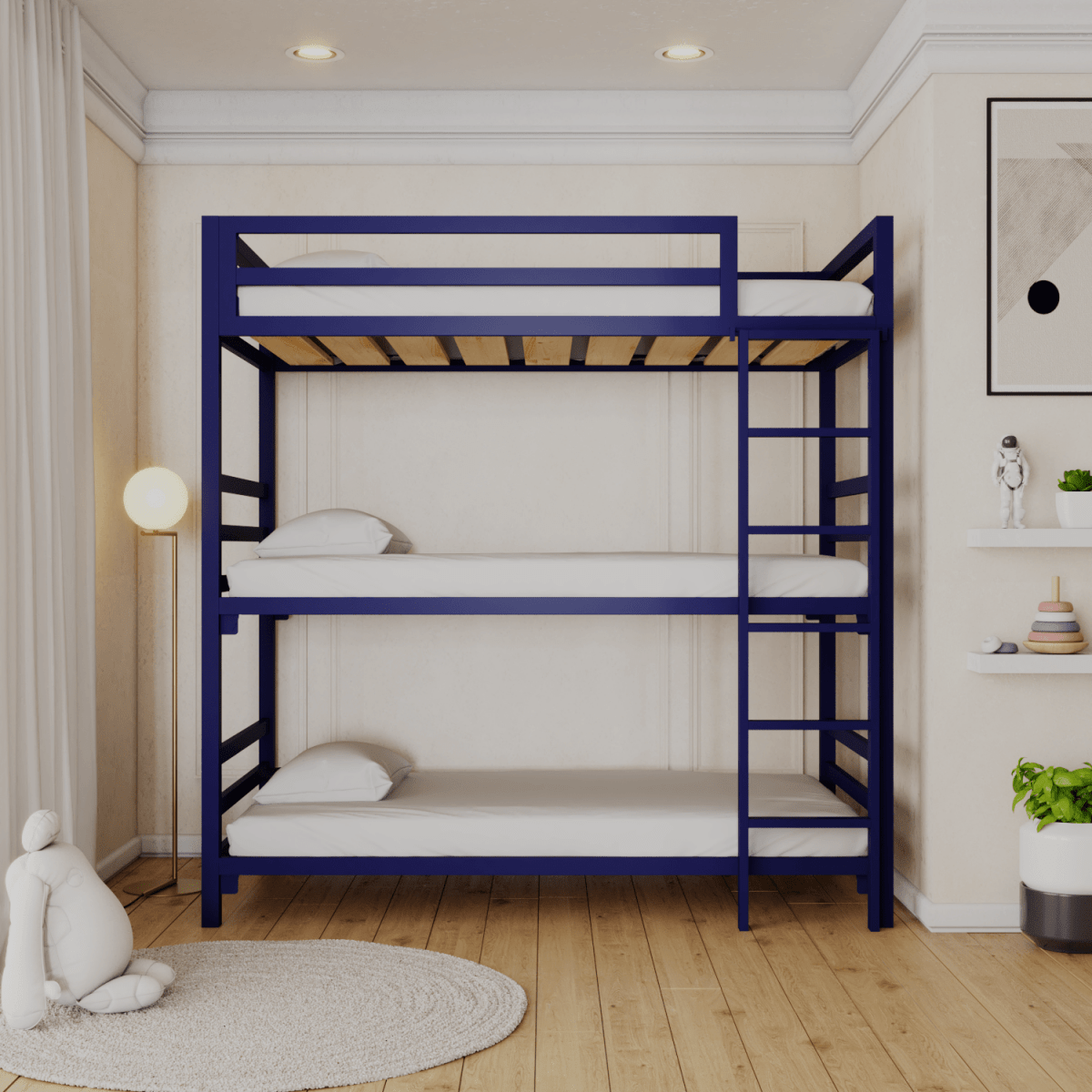 Litera Triple Estilo Industrial - Literas MX