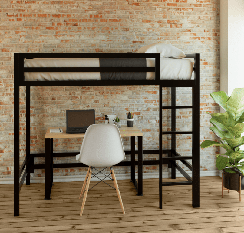 Litera con Escritorio Estilo Industrial - Literas MX