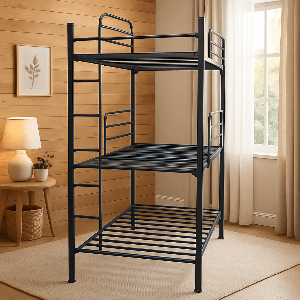 Litera Slim Triple Individual Negra - Literas MX