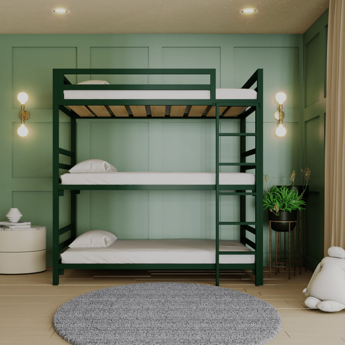 Litera Triple Estilo Industrial - Literas MX