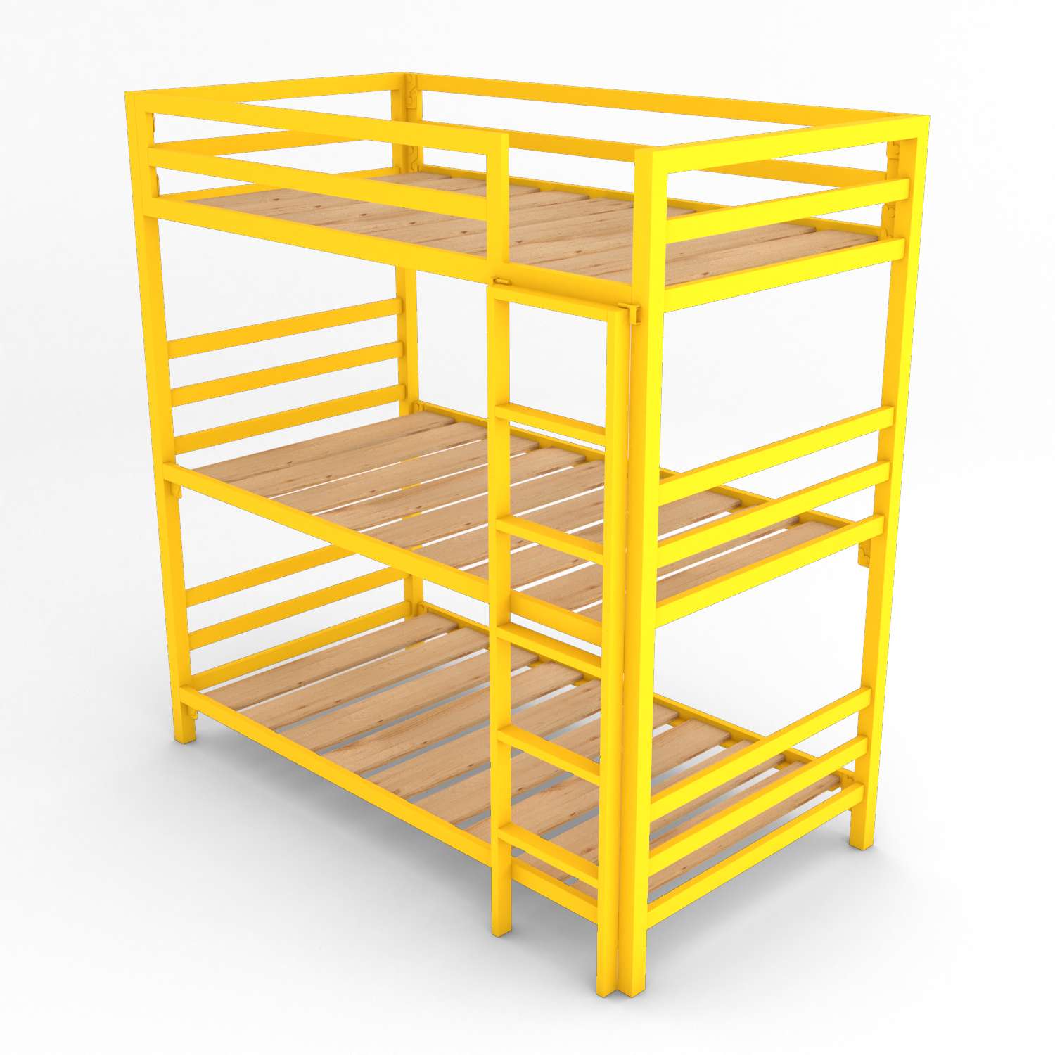 Litera Triple de acero Amarillo Energía - Literas MX