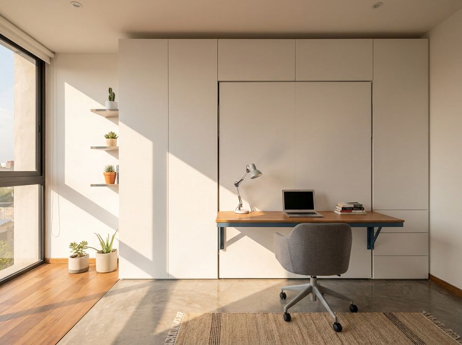 Litera Abatible Oculta 100 Desk – Litera + Escritorio Autonivelante - Literas MX
