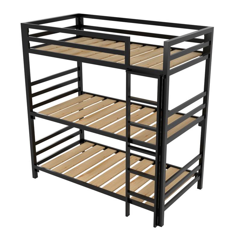 Litera Triple Estilo Industrial - Literas MX
