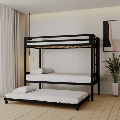 Litera Triple con Canguro Estilo Industrial - Literas MX