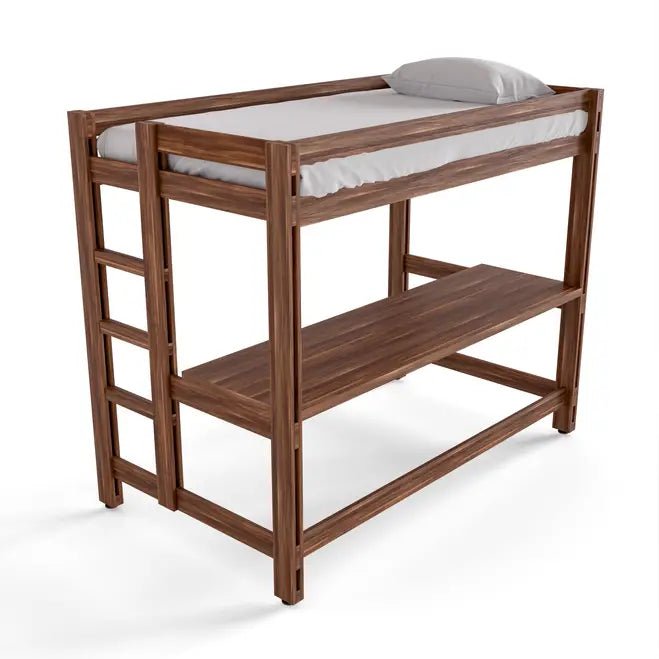 Litera con Escritorio de Parota - Literas MX